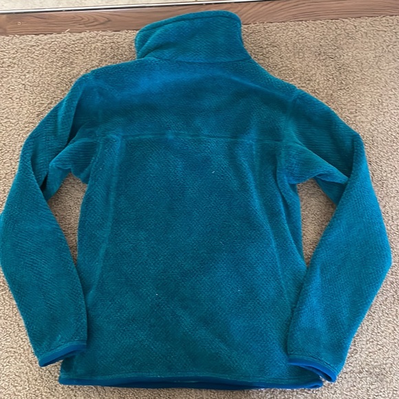Patagonia Re-Tool Snap-T Fleece Pullover  Women's Blue/ Green XS - Picture 3 of 4